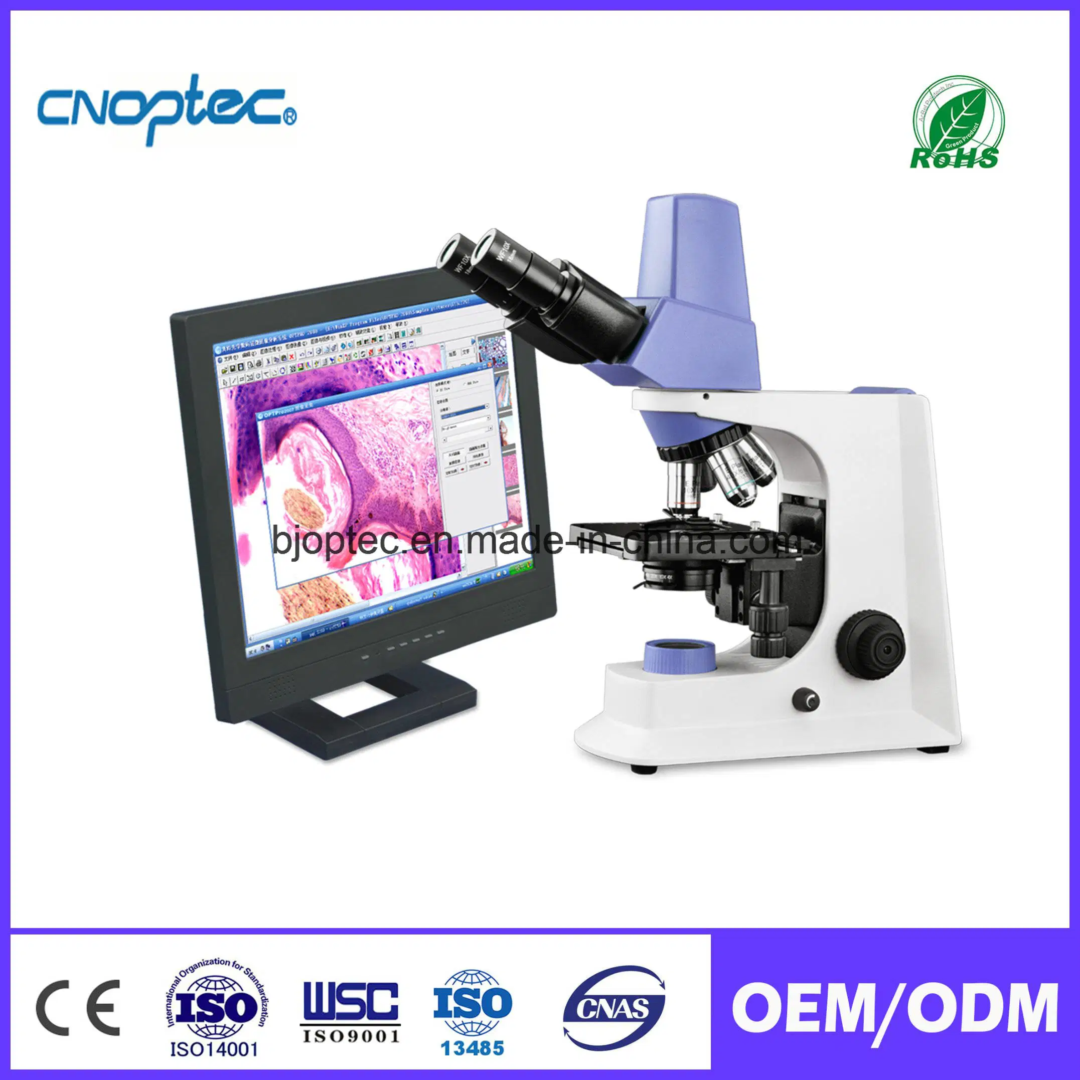 Biológicos LCD Digital Microscopio para suministro médico