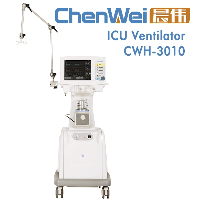 ICU Emergency Factory Supply Breathing Machine Hospital Ventilator with CE ISO
