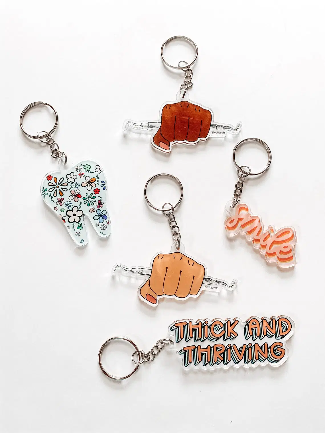 Customizable Acrylic Cute Animal Charm Customized Car Keychain Souvenir Custom Gift