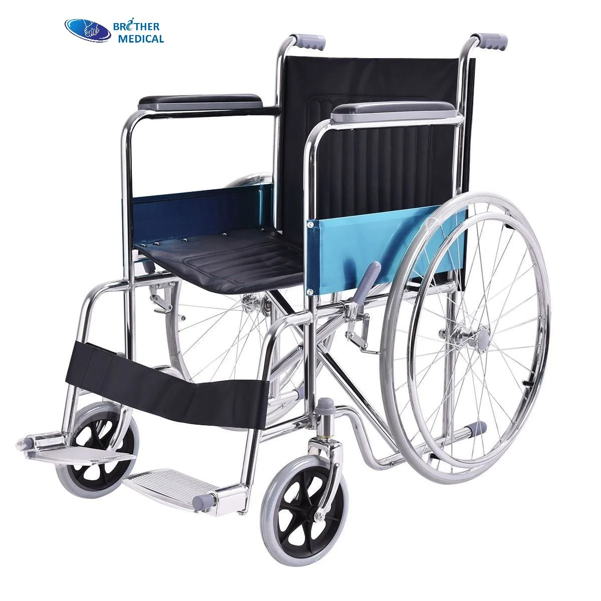 2022 Factory Direct Supply High Quality Hospital Chrome Wheelchair 809