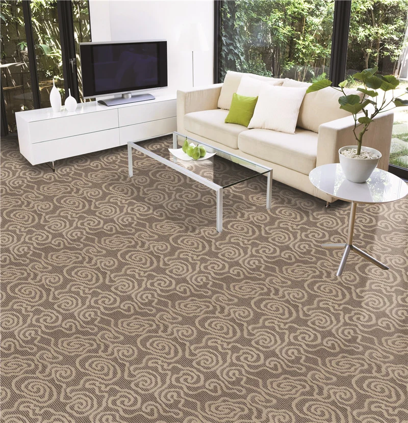 Machine Made PP Nylon Wall to Wall Tufted Carpet / Wall to Wall Jacquard Hotel Carpet