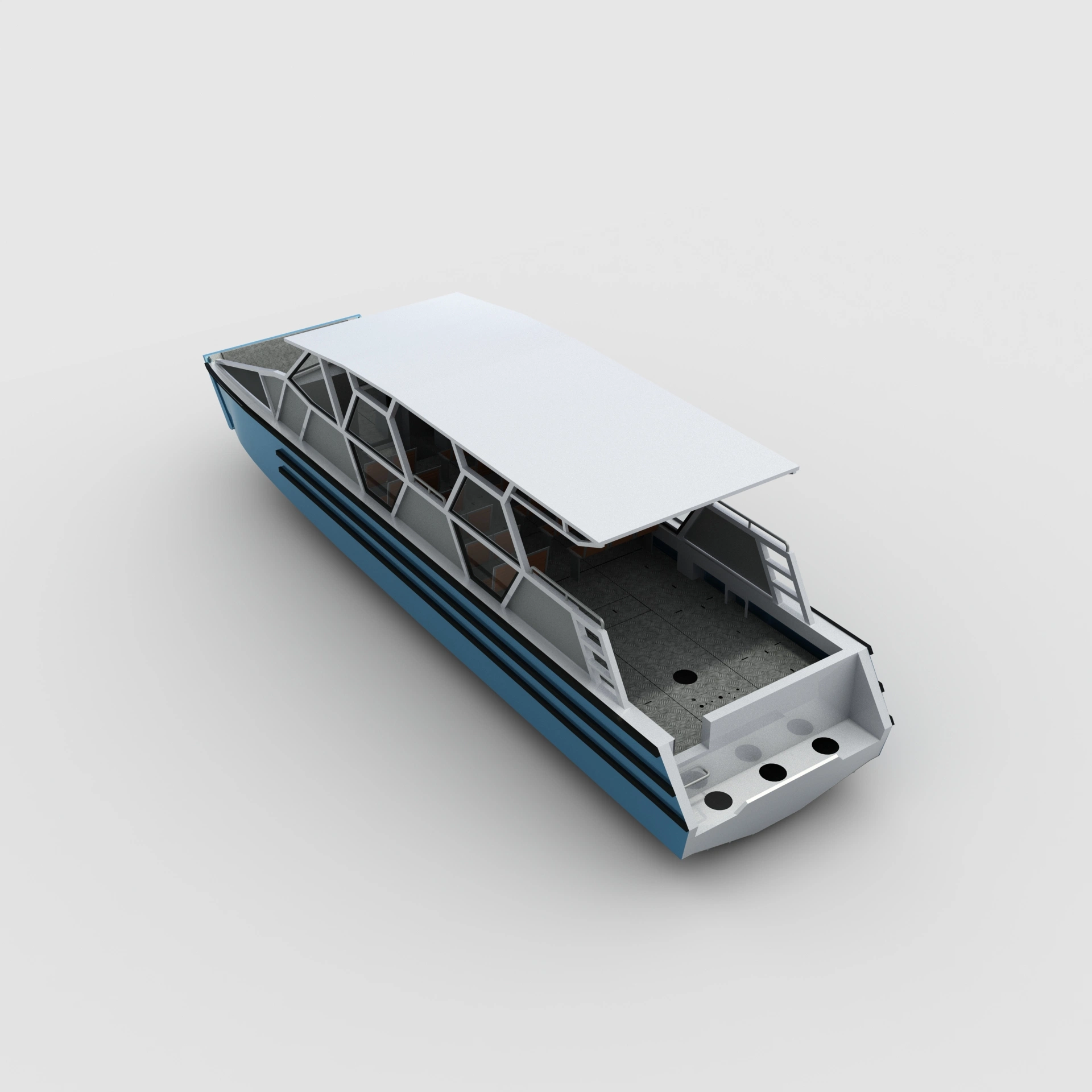 Bateau en aluminium de l'Evangile - 12.6m des péniches de débarquement d'aluminium navire à passagers de bateaux