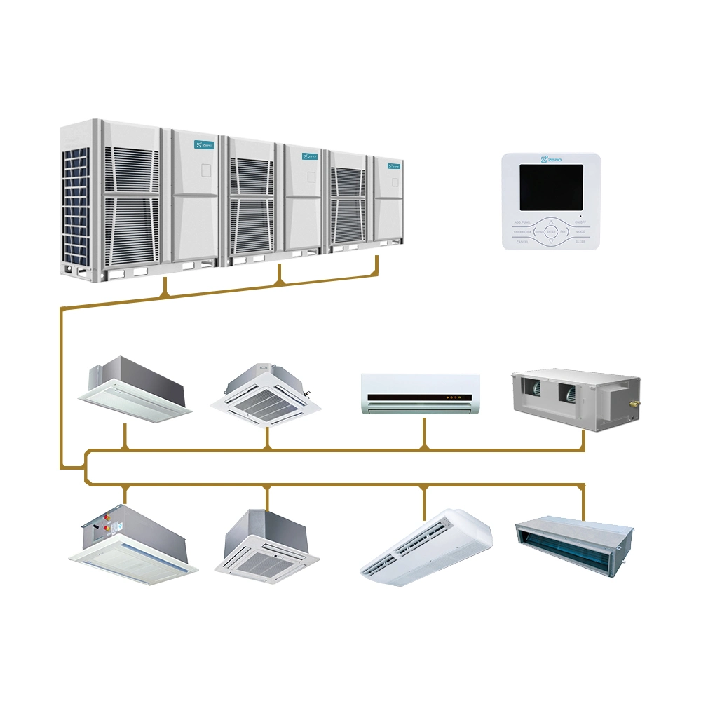 Sistema de climatización Industrial Vrf Vrv Refrigeración y Calefacción Aire Acondicionado Central