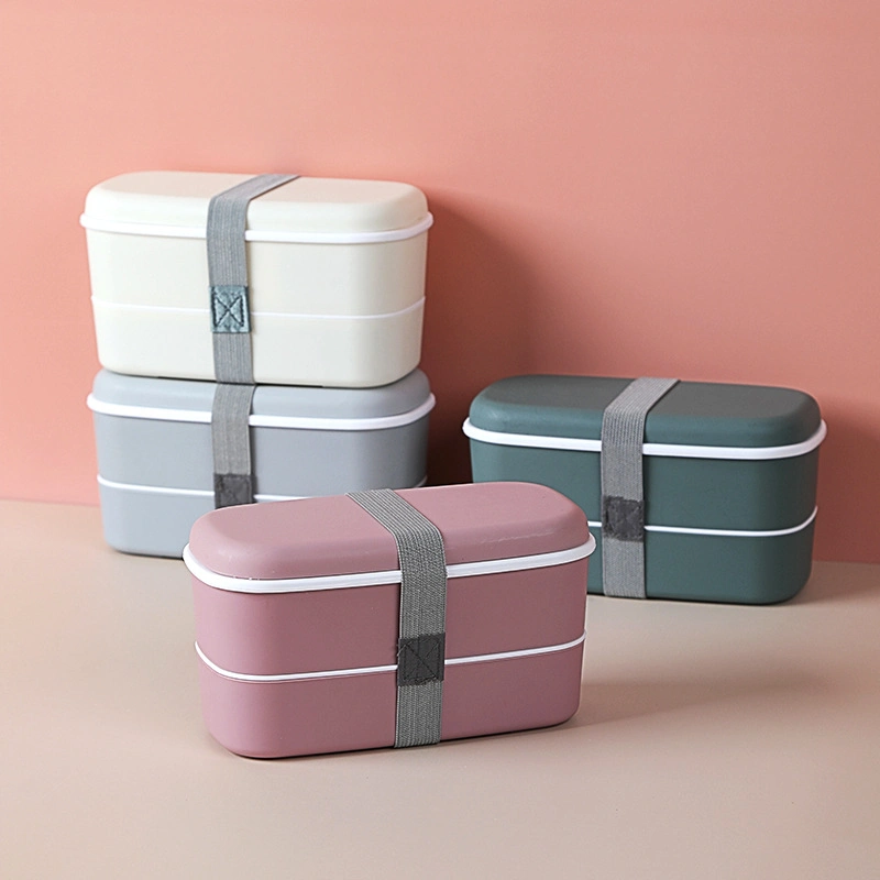 2-Layer Bento Box Leak-Proof Stackable, Lunch Boxfor Kids and Adults