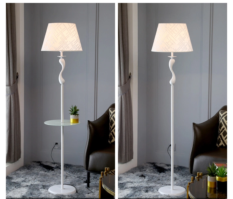 Jlf-23220 Multi Functional Modern Floor Standing Lamp with Glass Tray