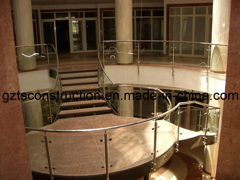 Customized Outdoor/Indoor Metal Stainless Steel Glass Handrail with Balustrade/Railing for Balcony/Terrace/Staircase/Stairs From Original Factory|Ss Railing