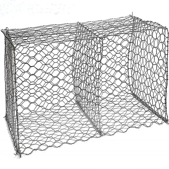 Gabions Rectangular Wire Boxes Construction on Sloped Areas Hexagonal Woven Gabion Box