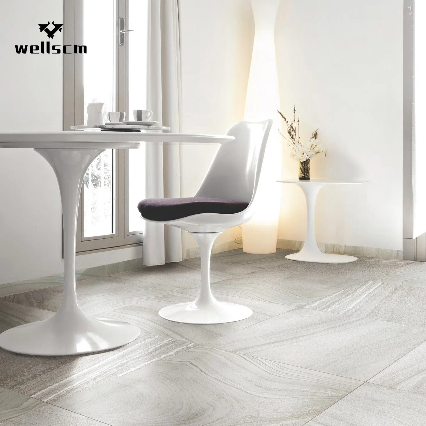 White Marble for Floor Weight 600X600 Ceramic Fully Polished Glazed Tiles