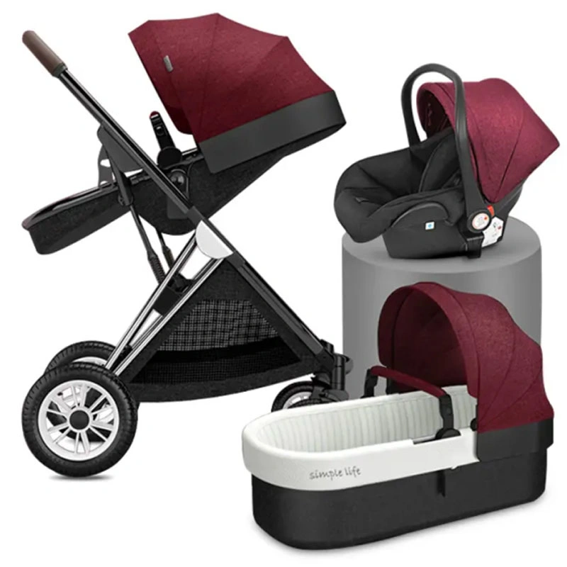 Hot Selling Factory Price En1888 Good Quality Baby Stroller Pram 3 in 1 Travel System