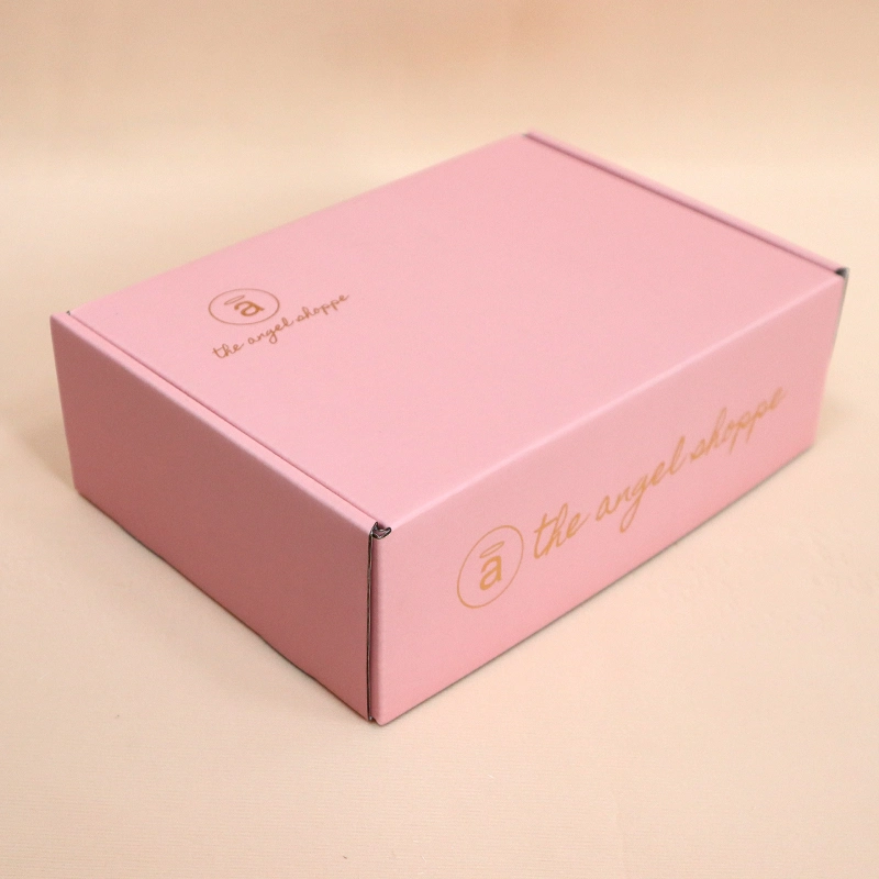 Impression recto-verso lingerie rose personnalisé cosmétique du carton ondulé d'expédition extérieur à l'emballage carton papier Mailer boîte cadeau