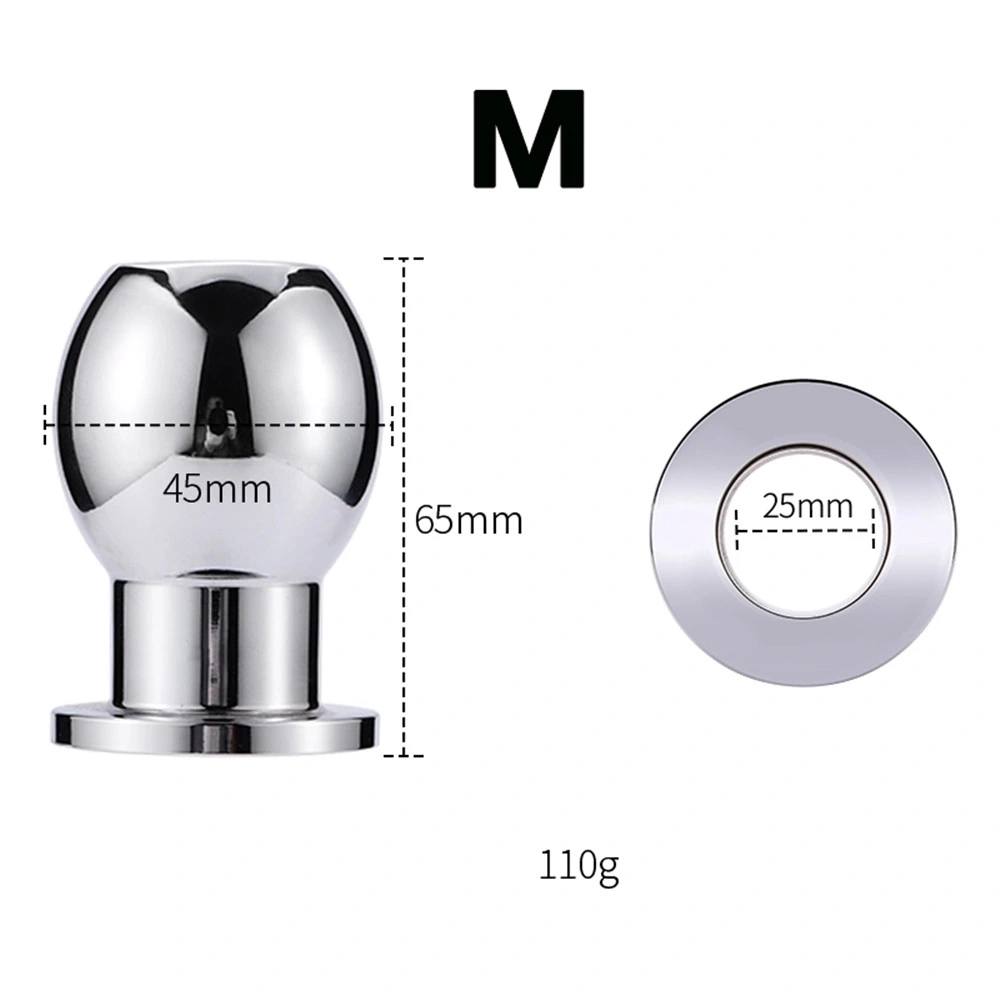 Hot Sale Hollow Anal Plug Set Silver