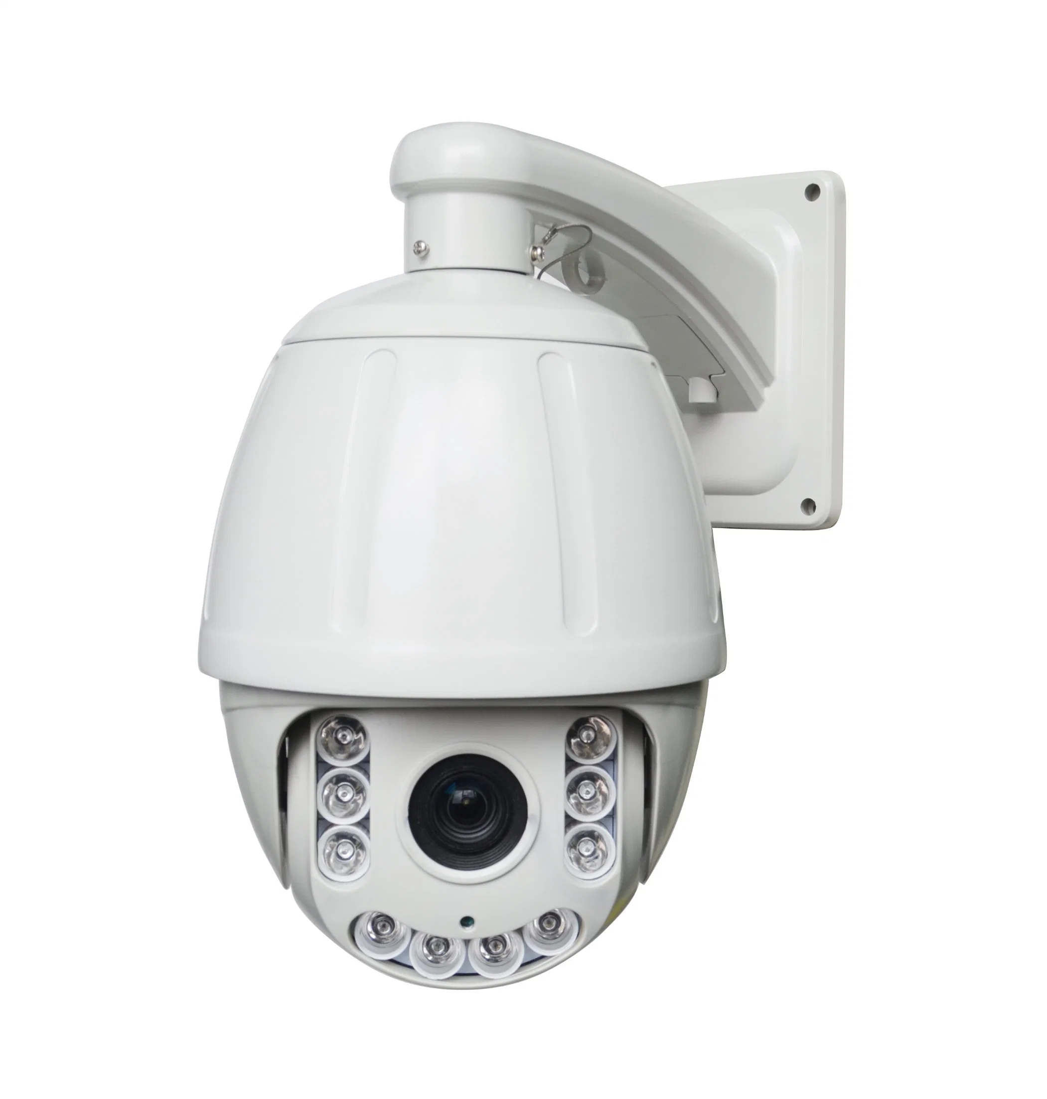 Cámara de seguridad CCTV IP domo PTZ de alta velocidad con infrarrojos resistente al agua.