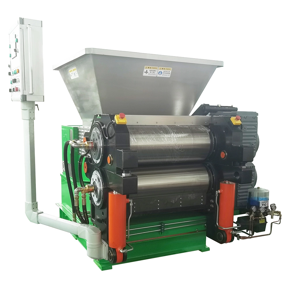 High Productivity Rubber Twin Screw Discharge Sheeter Extruder for Rubber Mixing Process with Roller Head