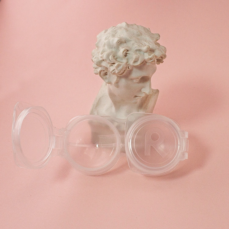 Wholesale/Supplier Transparent PP Contact Lens Storage Box Mini Portable Contact Lens Case