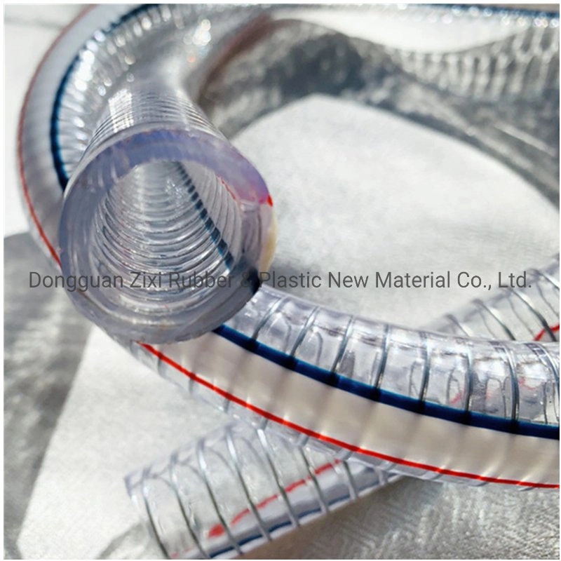 Professional Manufacturer PVC Fiber Steel Wire Spiral Reinforced Drip Irrigation Pipe