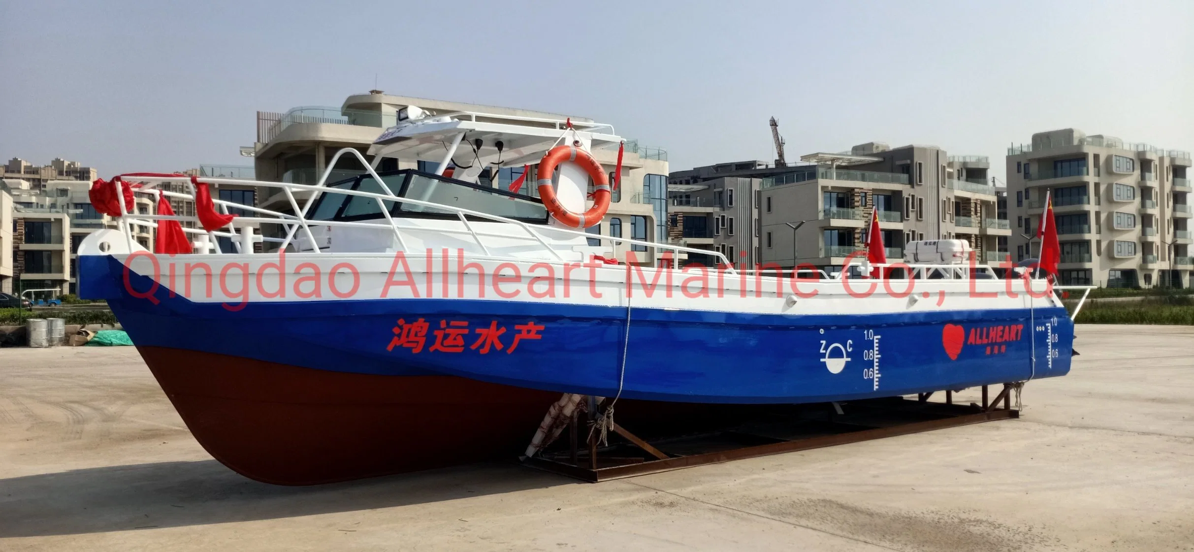 11.2m /40 FT Aluminium Working Boat Sea Farming Boat Small Cabin Boat Work Boat for Sale