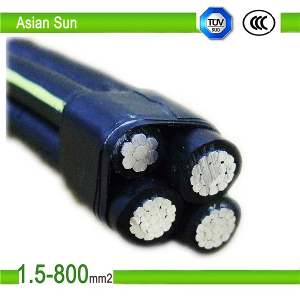 0.6/1 Kv 2X4 AWG ASTM Electrical Wire XLPE ABC Cable