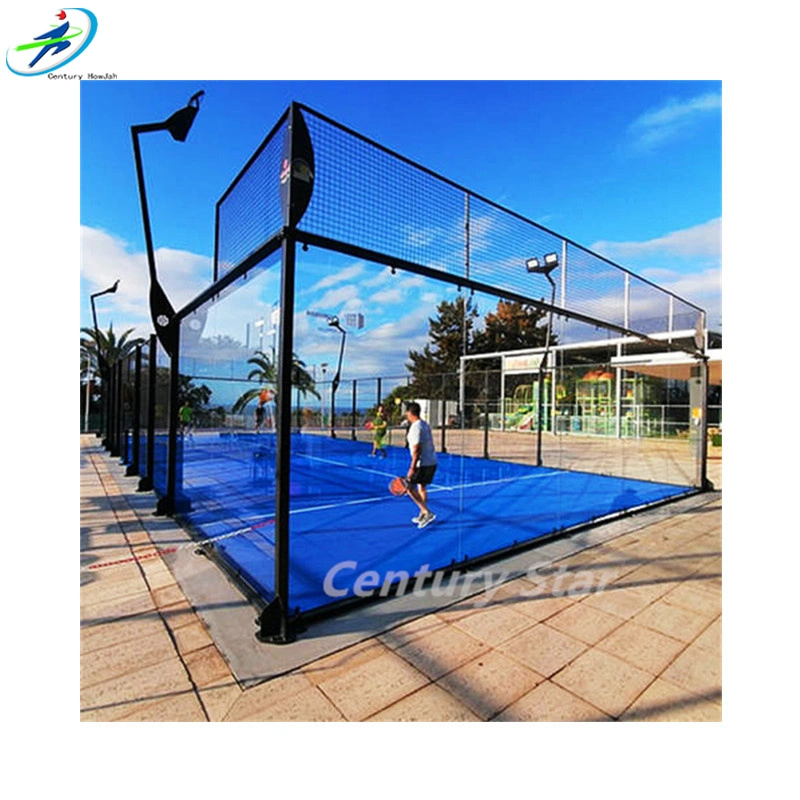 Century Star Panoramic Paddle Court Tennis Court Sports Flooring Factory Padel de alta qualidade para campo de ténis Design personalizado Paddle Court