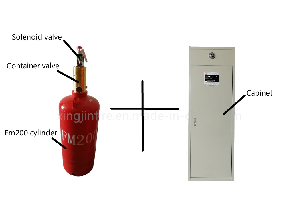 Doppelzylinder Auto Mode FM200 Brandmeldeanlage mit Magnetventil Stellglied