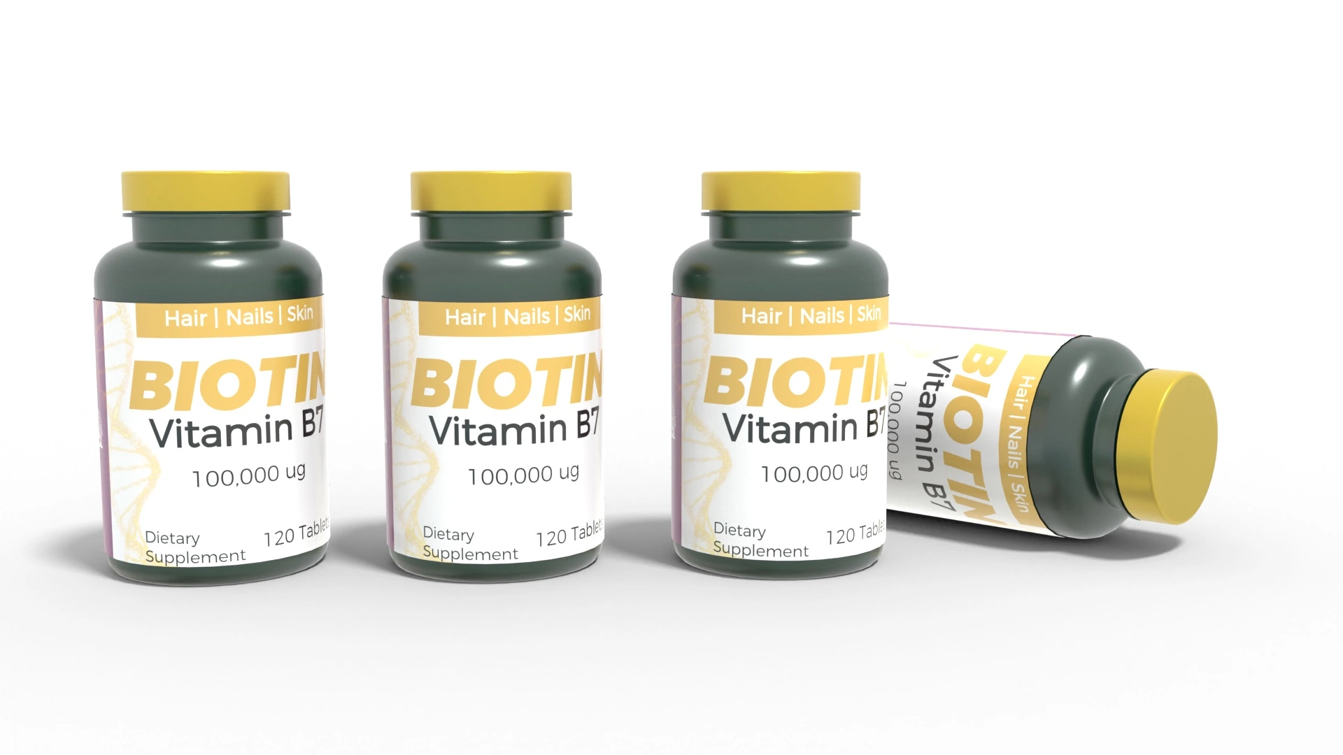 Suplemento de salud Cuidado de Uñas tabletas de vitamina B7 Dmscare-Biotin tabletas de la biotina