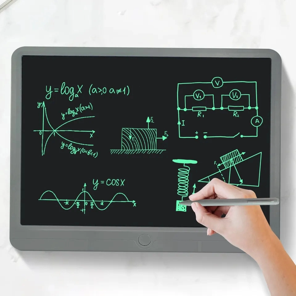 لوحة كتابة محمولة للأطفال 15 بوصة رسم بياني لشاشة LCD للأطفال تابلت شعبية الرسم ألعاب