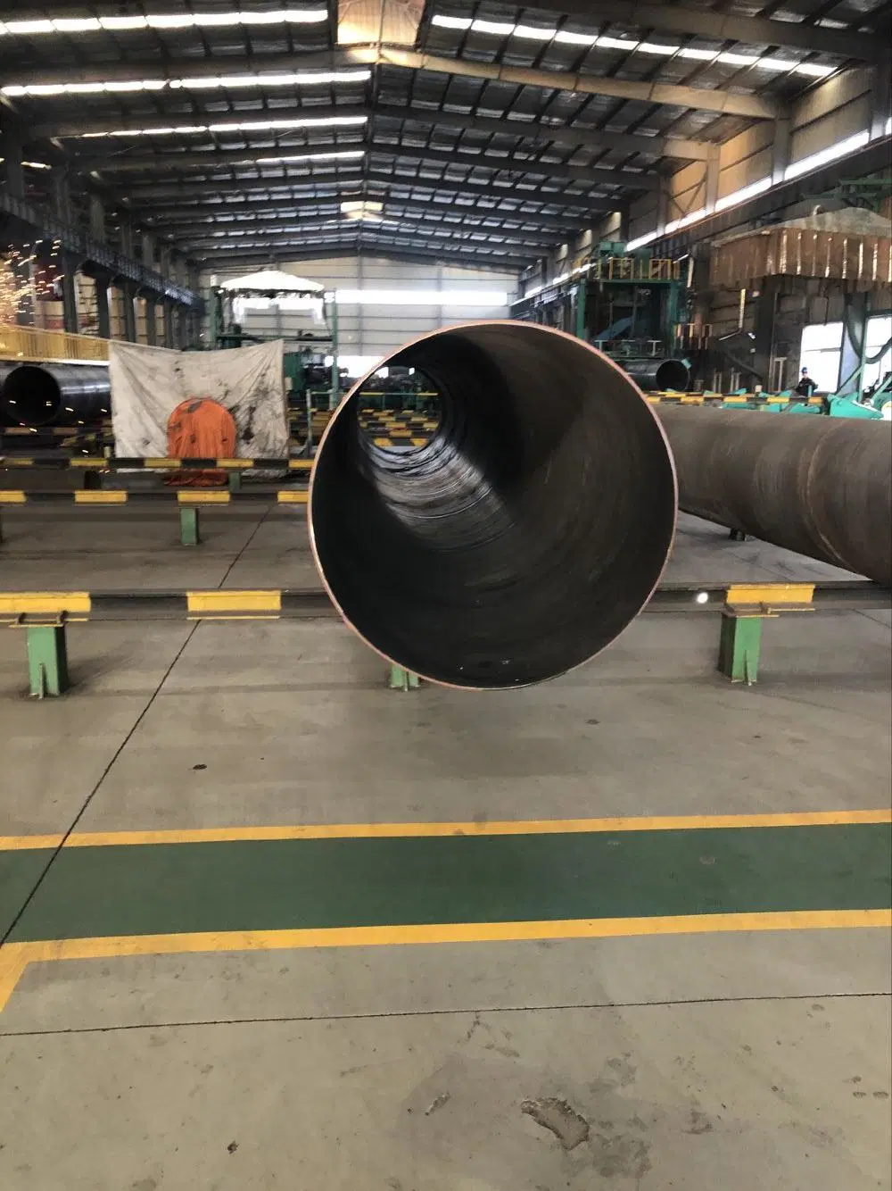 Espiral de aço soldado do tubo de aço ASTM A252 SSAW Tubo da pilha