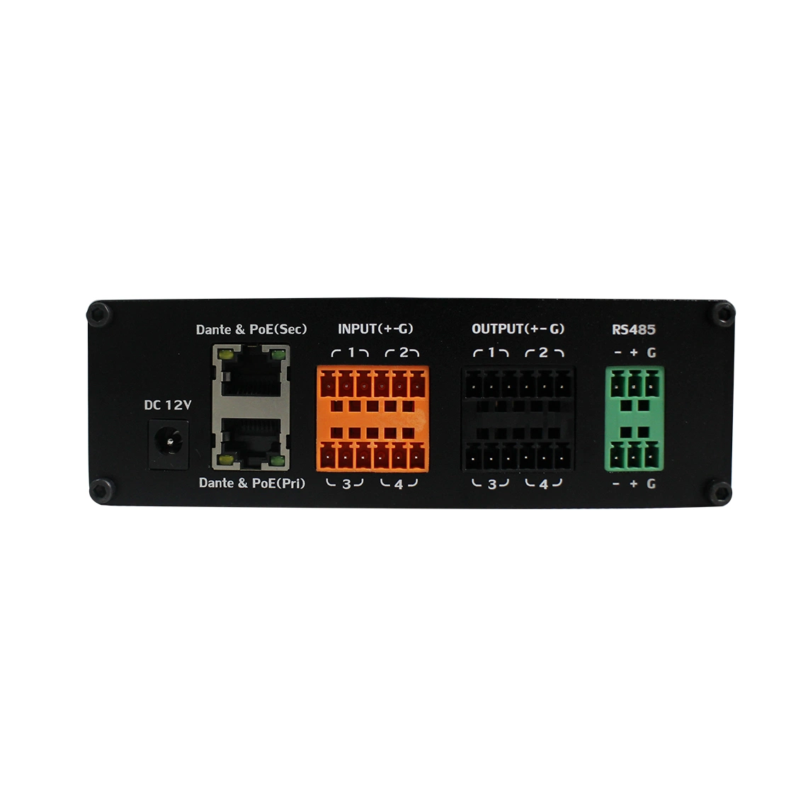 Professional Dante Audio--Dante DSP 0404 Dante DSP Transmitter 4 Balance Input + 4 Balance Output Poe Power Supply PA System