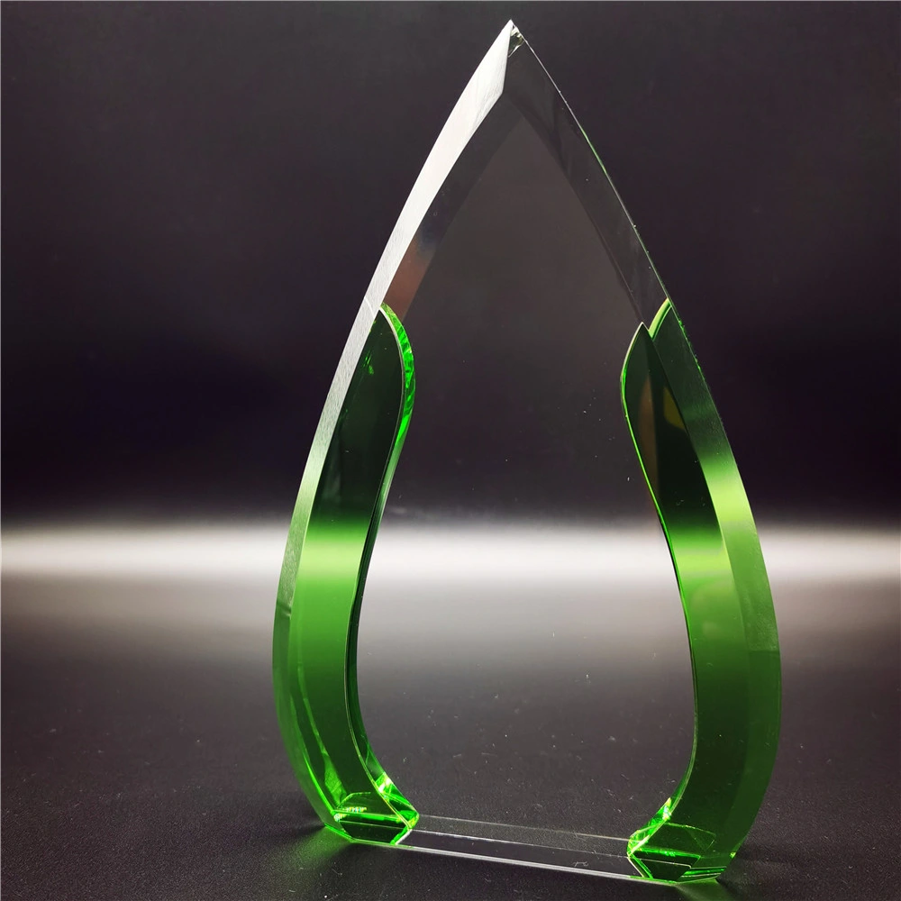 Elliptical Optical Crystal Glass Trophy