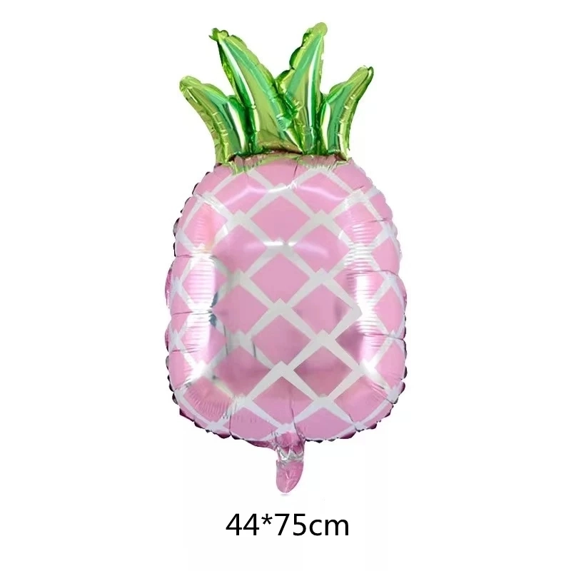 Cute Fruits and Vegetables Aluminum Film Balloon Children&prime; S Day Party Birthday Party Watermelon Corn Pitaya Pineapple