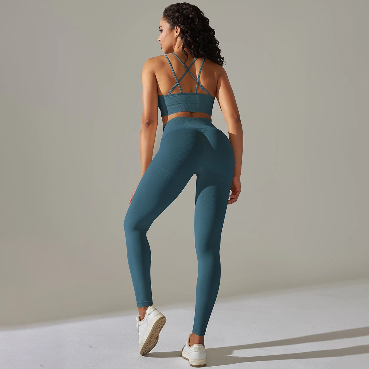 High Waist Sportswear Gym Seamless Workout Clothing 2 Piece Yoga Wear