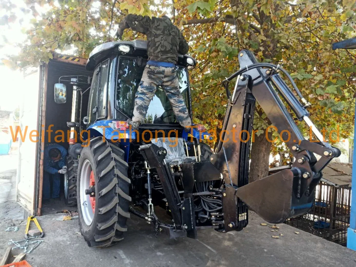 Taihong Mini Farm Tractor 100HP 4WD Agricultural Machinery Tractors with Front End Loader