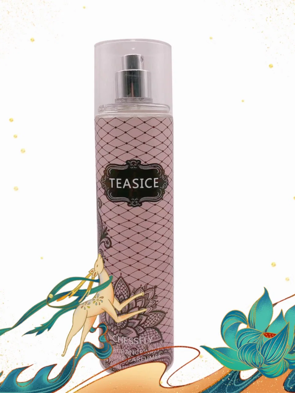 236ml Parfum femme Body Mist noir Teasice Temptaion Fragrance 24 heures