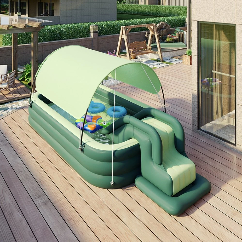 Toboggan de piscine d'eau compact à mur d'escalade pour enfants Ci24804