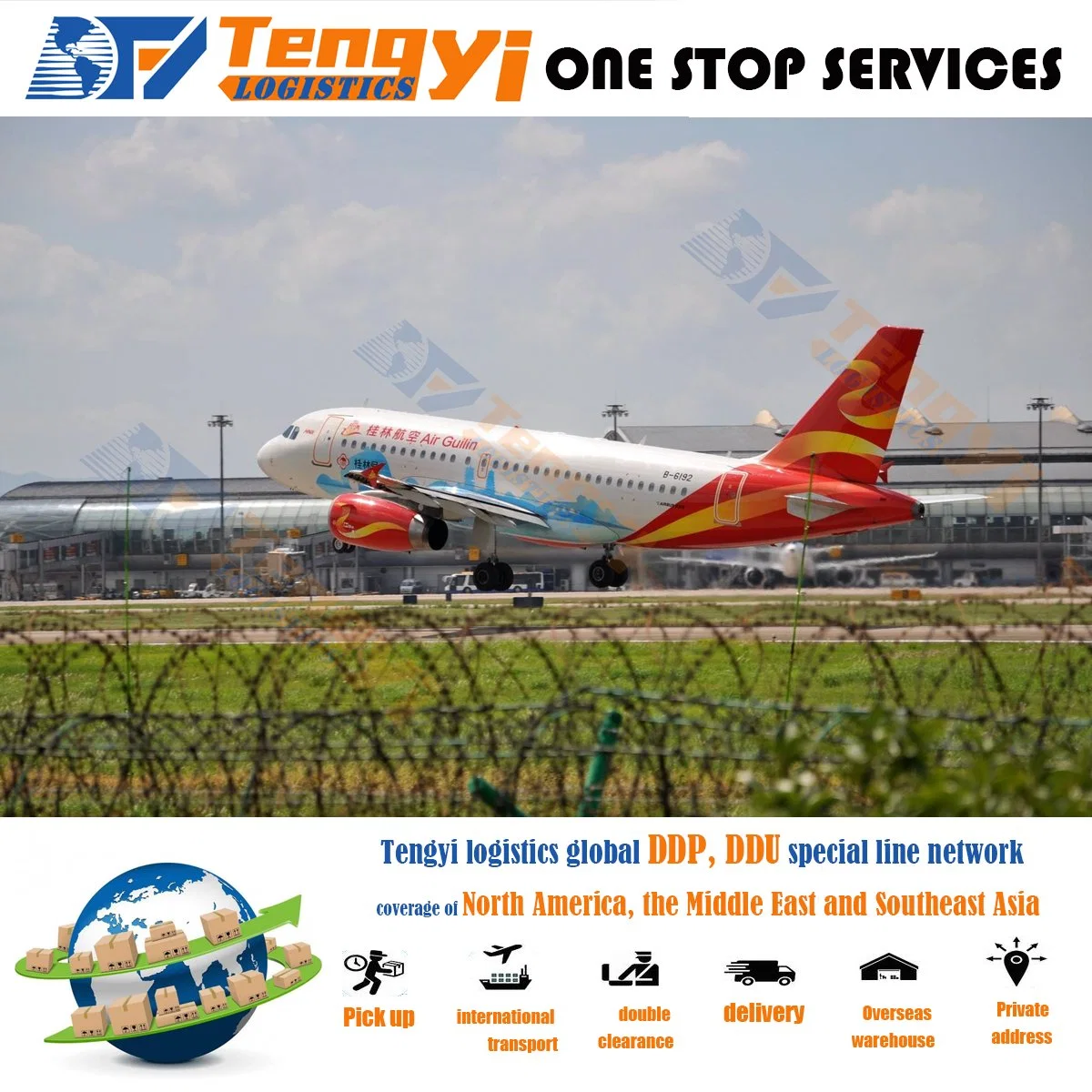 One Stop Freight Service From Hong Kong /Shenzhen /Guangzhou DDP Air Cargo to Us