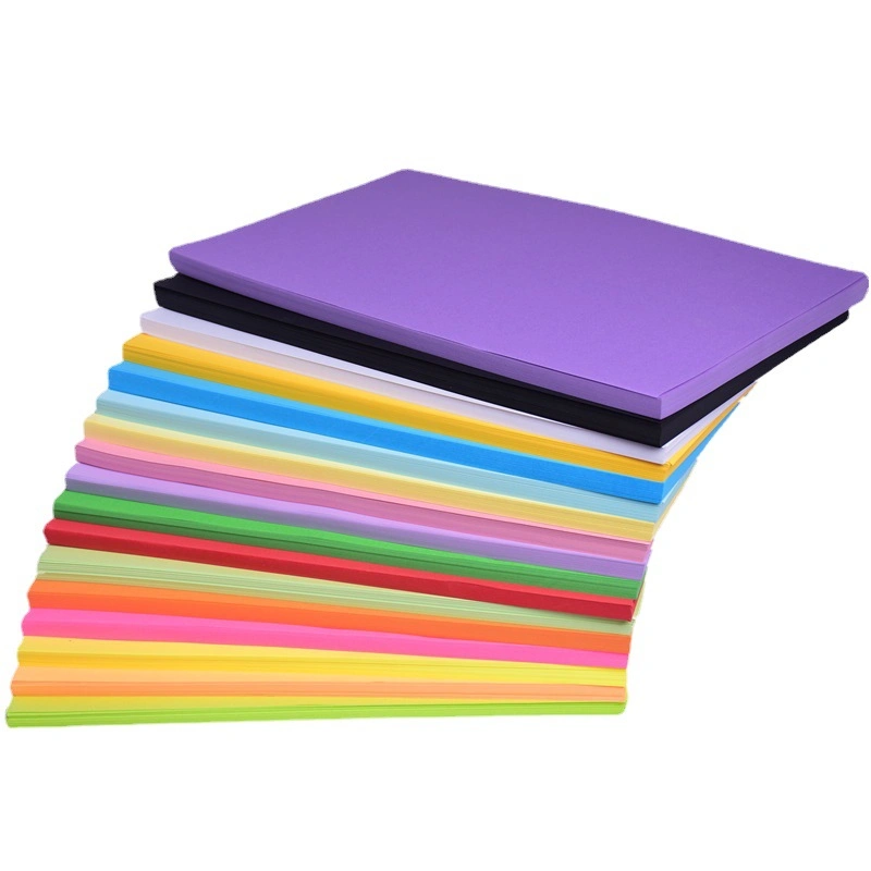 A4 Size Color Cardboard Color Copy Construction Paper Colored Card Stock Paper