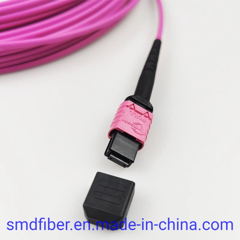 Telecommunication Equipment MPO/Upc to MPO/Upc Om4 Fiber Optic Cable