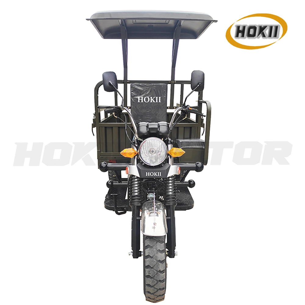 China Good Quality 3 Wheel Motorcycle Air Cooled Engine Petrol Passenger Tricycle Cargo Transport for Sale