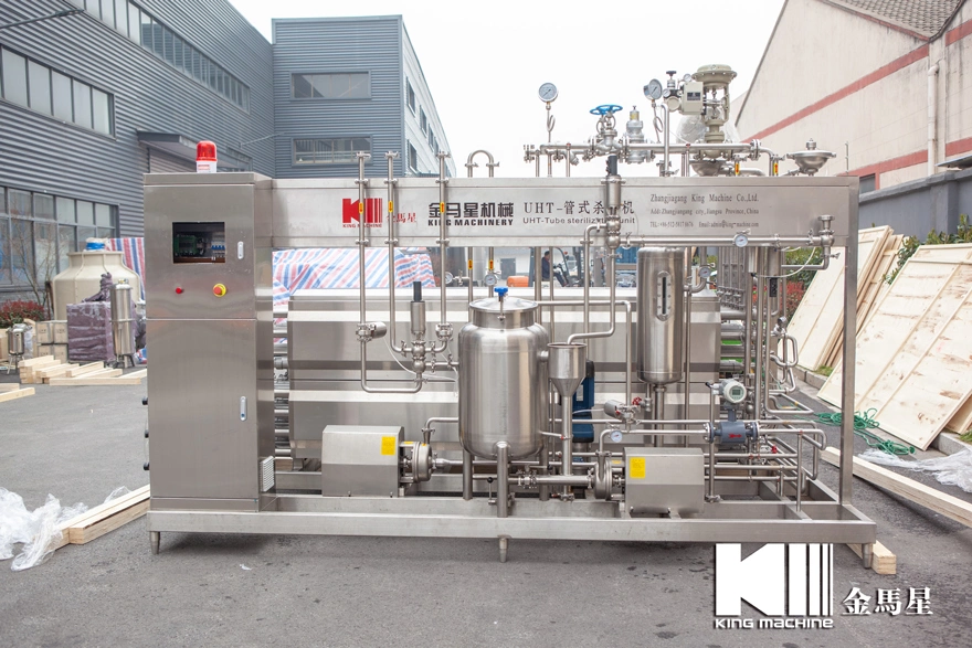 6, 000 L/H de bebidas de jugo de la máquina de esterilización Uht tubular