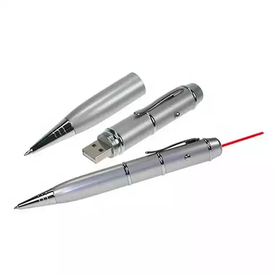 LED Light Laser Pointer USB Pen Drive 8GB 16GB 32GB USB Flash Drive Ball Pen Gadgets Electronic