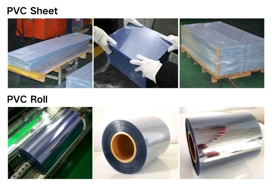 Tianheng Low Price Pet PVC Thermoforming Sheet APET PVC Rigid Film Pet Plastic Sheet Roll for Cosmetics Tray Blister Packaging