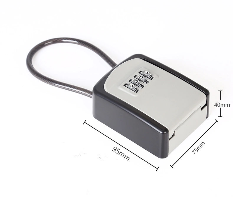 مفتاح أقفال صندوق التخزين الآمن القابل للنقل Hide Outdoor Wall Locks صندوق آمن لمفتاح مختلط رقمي