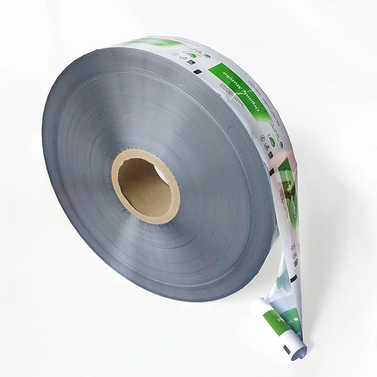 Benutzerdefinierte Kunststoff-Aluminium-Folie Laminiert Instant Matcha Tee-Pulver Stick Verpackung Automatische Beutel Verpackung Rollenfolie