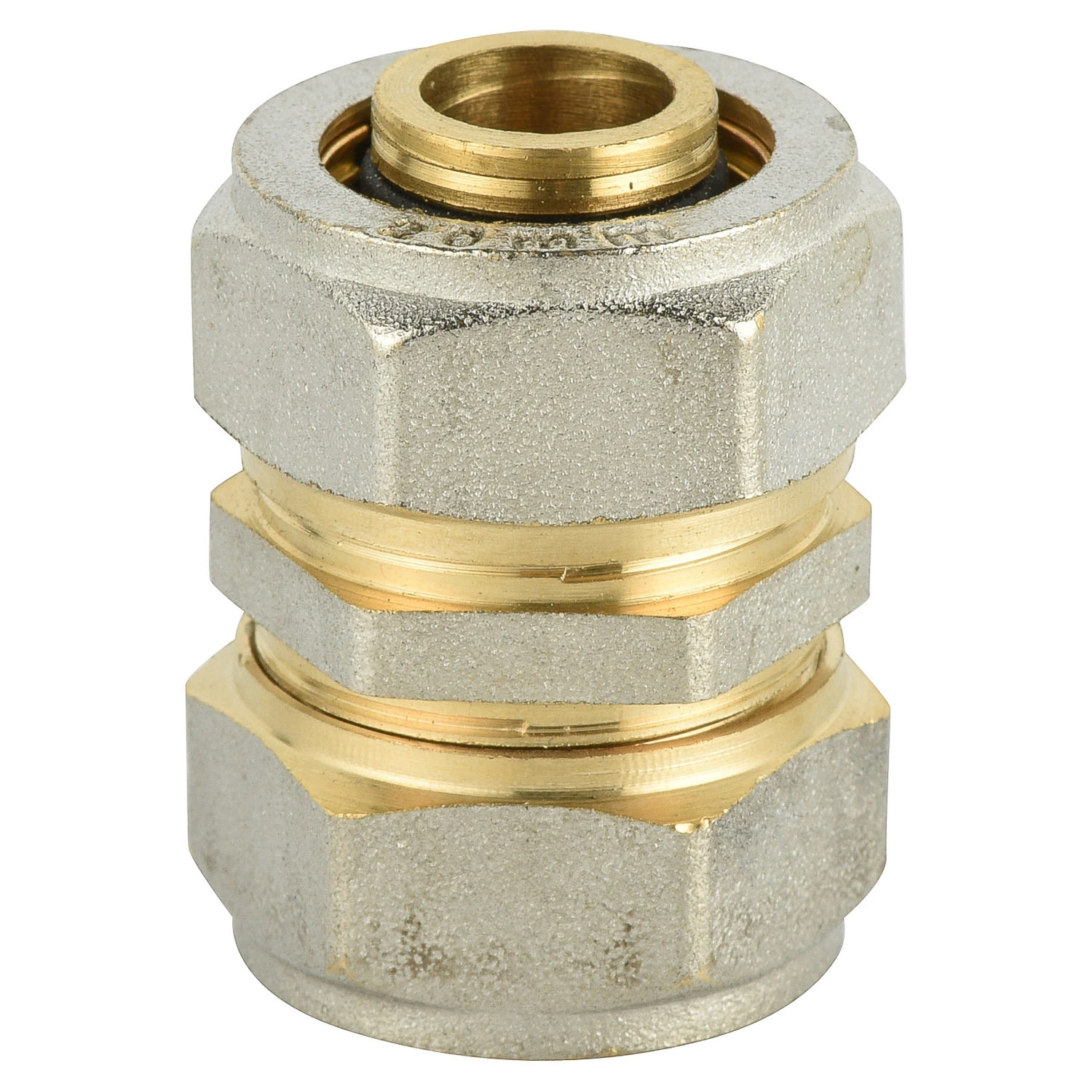 Brass Pex Al Pex Pipe Fitting for Water and Gas-Straight Nipple Double