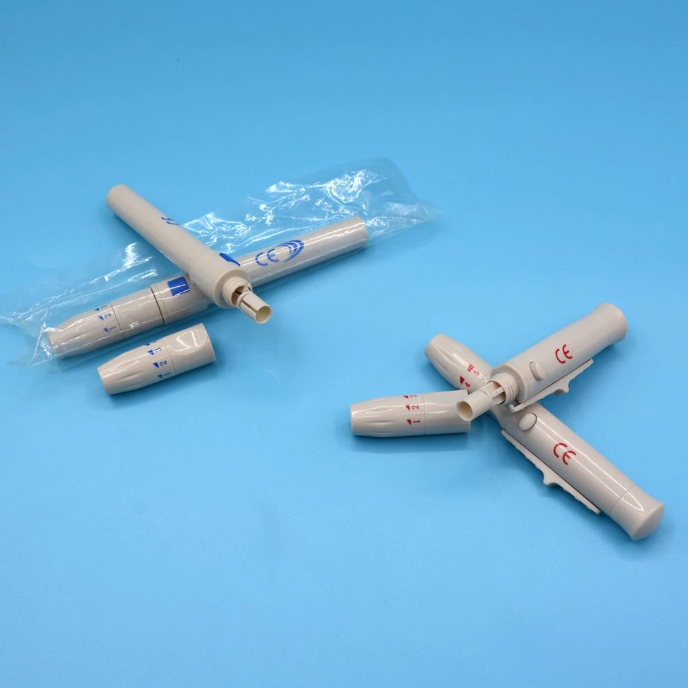 Blood Sampling Device Compatible Most Lancets Plastic Collection Pen