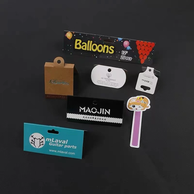 Custom Printed Cardboard Paper Header Card, OPP Bag Header Card Printing