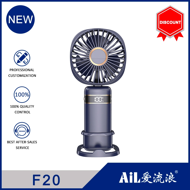 Foldable Handheld Fan Rechargeable Portable Ventilator Outdoor Mini Blower