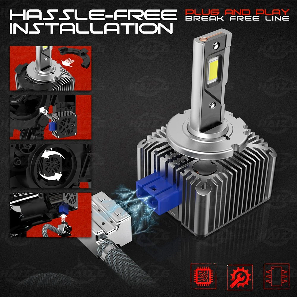 Haizg Wholesale/Supplier HID LED Xenon Lamp 12000lm D1s D8s Canbus Auto Headlight