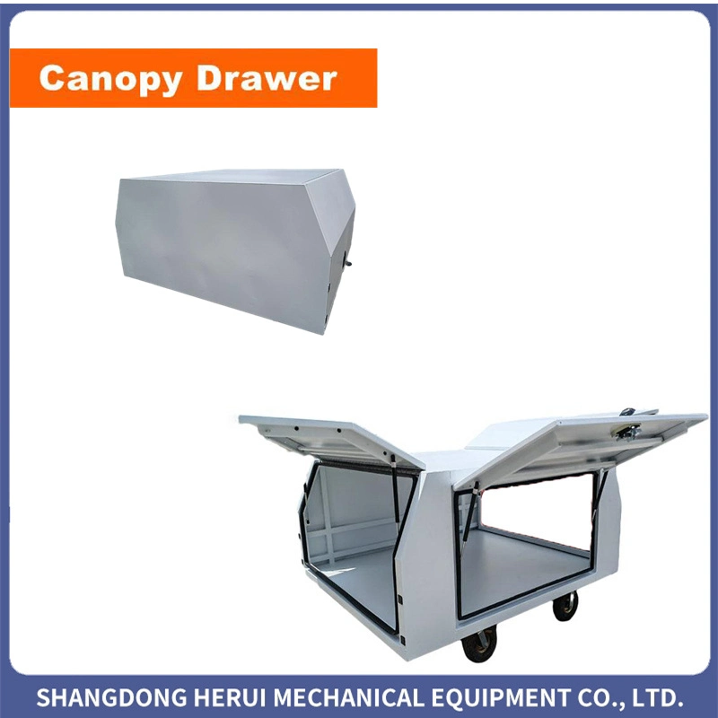 Dual Cab Truck Ute Canopy with Jack Legs and Whale Tail Handle Lock