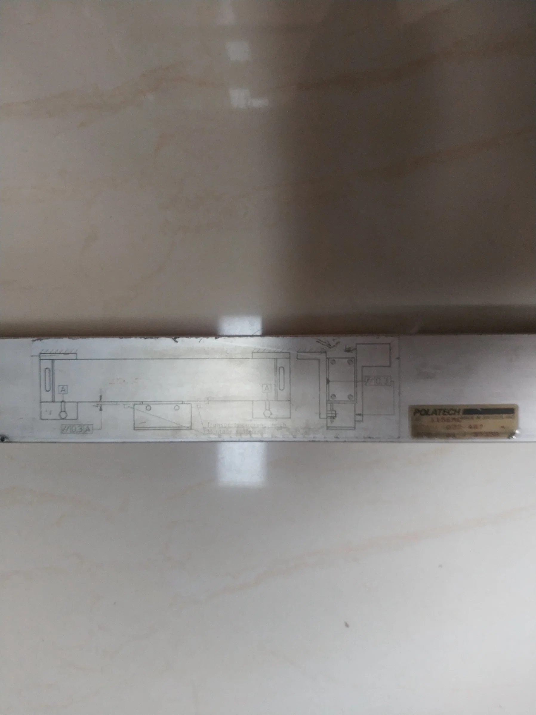 Polar Guillotine Measuring Scale Pole 115EMC 022 487 Orginal Used 138mm Guillotine Machine Scale Rod SMD 026 976 Polar 115 Cutting Machine