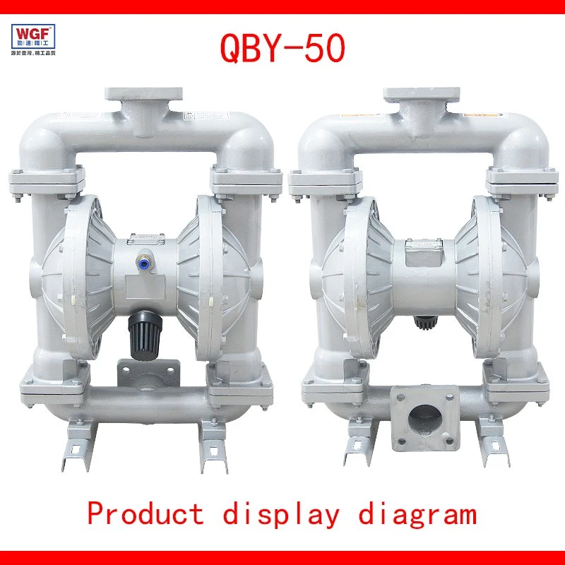 Qby-50 bomba de diafragma doble neumática mediana de acero inoxidable plástico de ingeniería